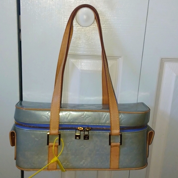 *VINTAGE* Louis Vutton Green Vernis Structured Bag - Picture 1 of 12